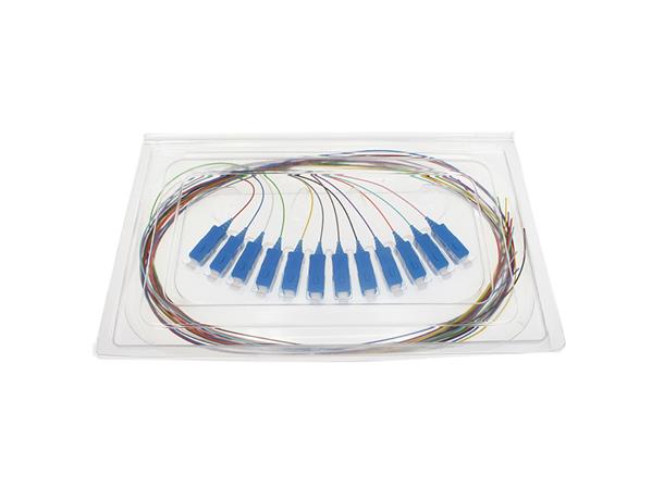 Pigtail SC 10/125 1,5m 12-pack G657A S12 12 färger 